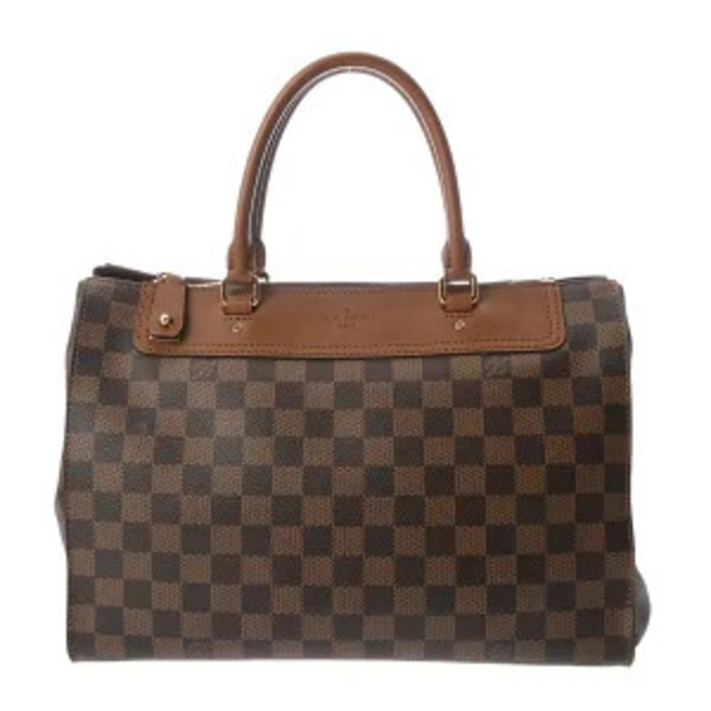 Louis Vuitton Damier Greenwich Brown Canvas Handbag
